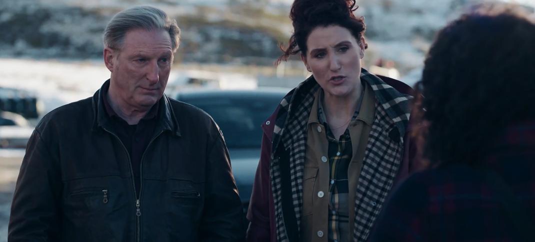 Adrian Dunbar as Ridley and Bronagh Waugh as Carol in 'Ridley' Season 2