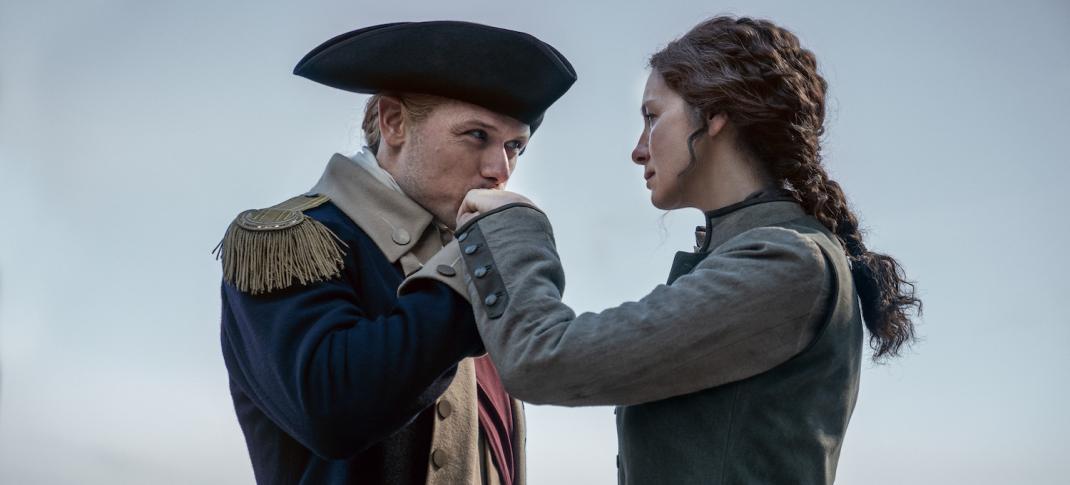 Sam Heughan Catriona Balfe in "Outlander Season 7, Part 2