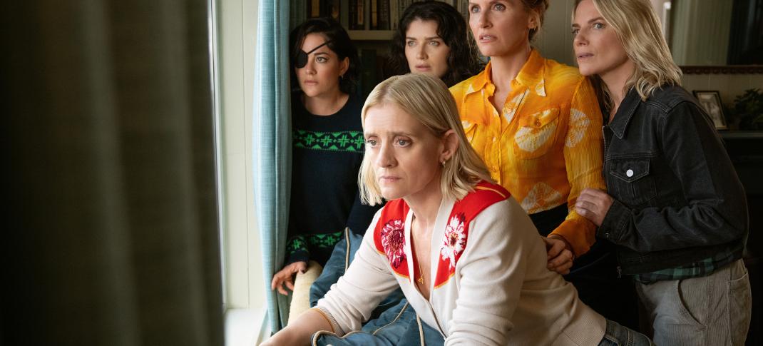 Anne-Marie Duff, Sarah Greene, Eve Hewson, Sharon Horgan, and Eva Birthistle in 'Bad Sisters'