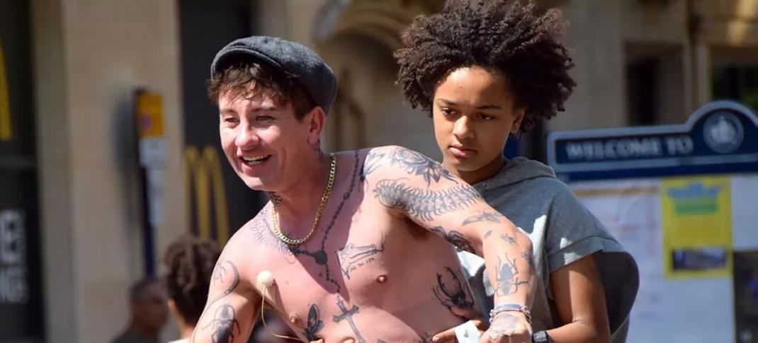 Barry Keoghan as Bug, Nykiya Adams as Bailey in 'Bird'