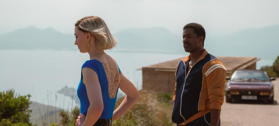 Gershwyn Eustache Jr. as Albie and Sophie Turner as Joan in 'Joan'