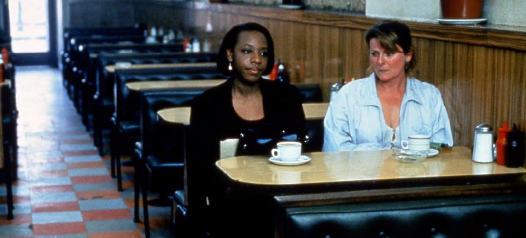 Marianne Jean-Baptiste as Hortense and Brenda Blethyn as Cynthia Rose Purley in 'Secrets & Lies'