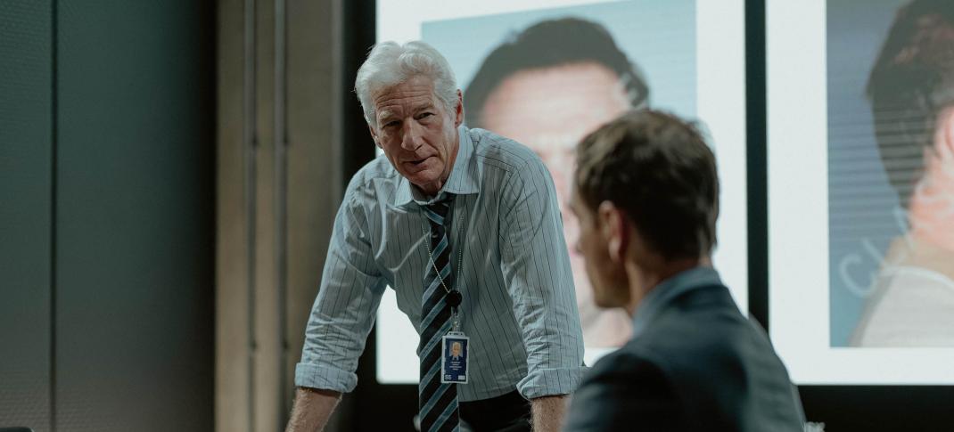 Richard Gere as Bosko and Michael Fassbender as Martian in 'The Agency' Season 1
