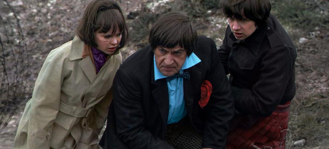 Patrick Troughton, Frazier Hines, Wendy Padbury in Classic 'Doctor Who' adventure "The War Games"