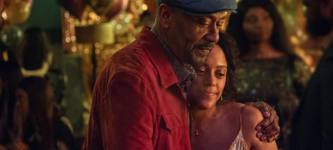 Rosalind Eleazar as Det. Kat Donovan and Lenny Henry as Clint Donovan in 'Missing You'