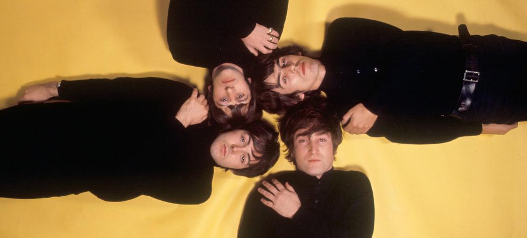 John Lennon, George Harrison, Paul McCartney, and Ringo Starr in 'The Beatles'