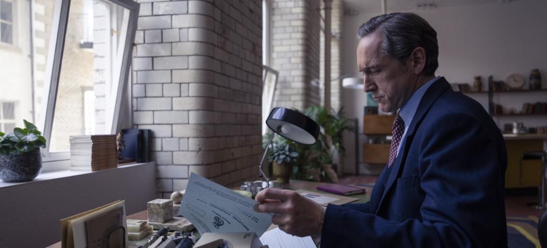 Picture shows: Adam Dalgliesh (Bertie Carvel) at his desk.