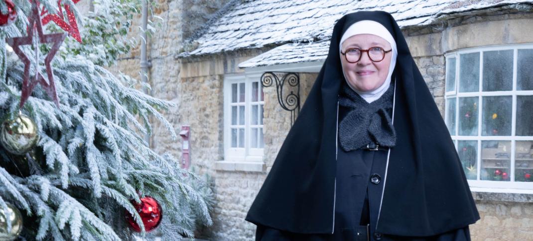 Lorna Watson as Sister Boniface in 'Sister Boniface Mysteries Christmas Special 2024: Once Upon a Time'