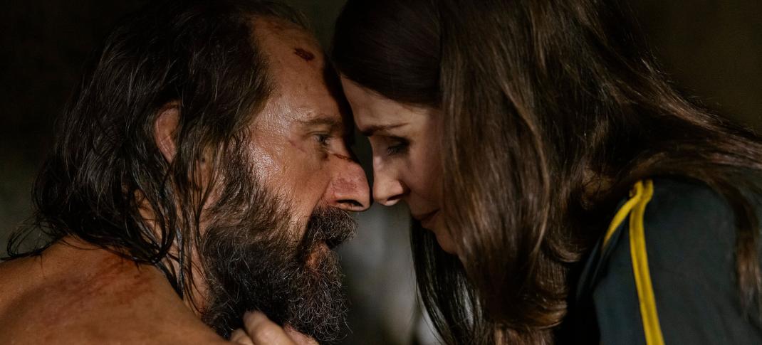 Ralph Fiennes as Odysseus and Juliette Binoche as Penelope in 'The Return'