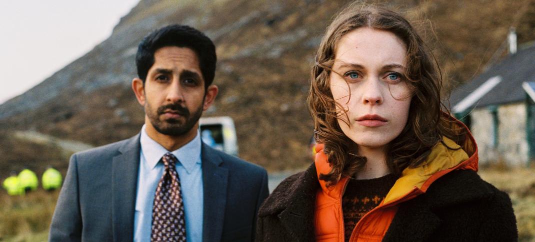Sagar Radia as DCI Ahmed Halim and Sorcha Groundsell as Kat Crichton in 'The Island'