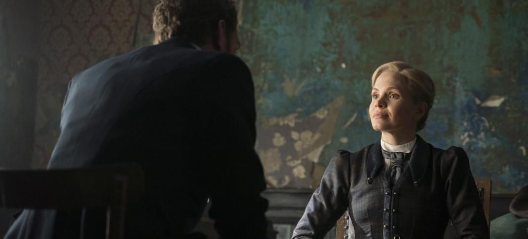 Kate Phillips and Tom Durant Pritchard in "Miss Scarlet" Season 5