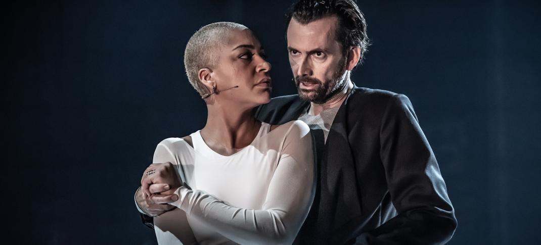 Cush Jumbo and David Tennant in 'Macbeth' 