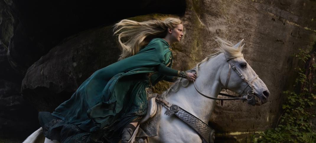 Morfydd Clark in "The Lord of the Rings: The Rings of Power" Season 2
