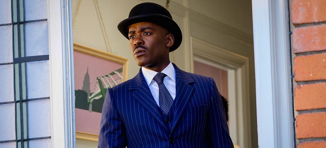Ncuti Gatwa in a bowler hat in 'Doctor Who' Season 2