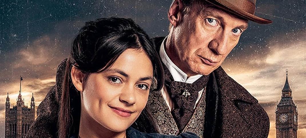 Blu Hunt as Amelia Rojas and David Thewlis as Sherlock Holmes in 'Sherlock & Daughter'