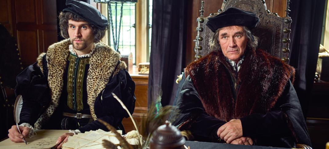 Mark Rylance and Harry Melling in "Wolf Hall: The Mirror and the Light"