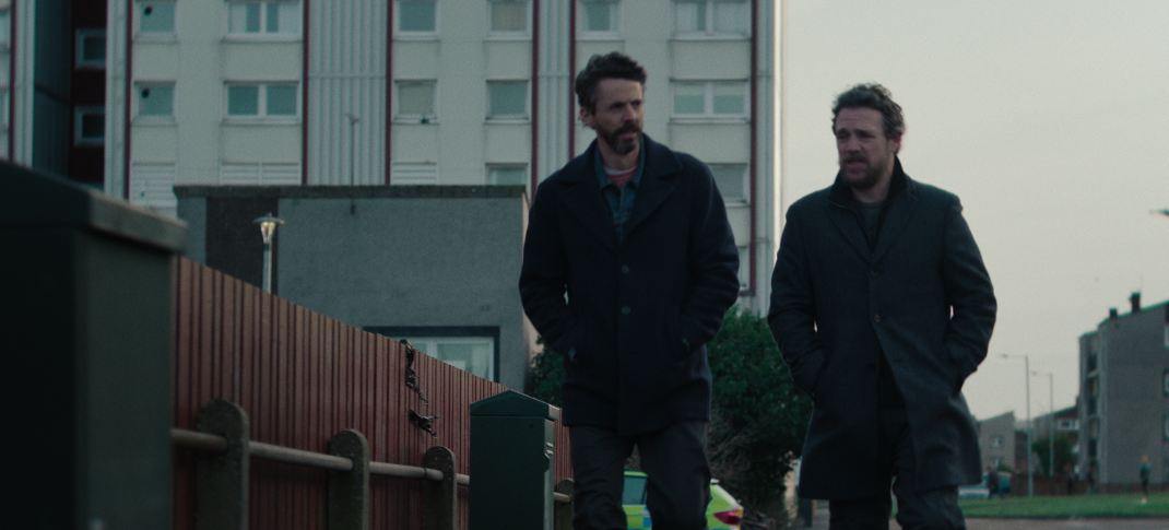 Matthew Goode as DCI Carl Morck and Jamie Sives as DS Hardy in 'Department Q' Season 1