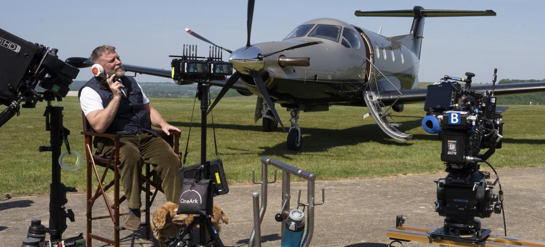 Guy Ritchie on the set of 'The Gentlemen' Season 2