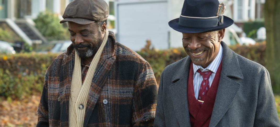 Ariyon Bakare as Morris and Lennie James as Barry Walker in 'Mr. Loverman'