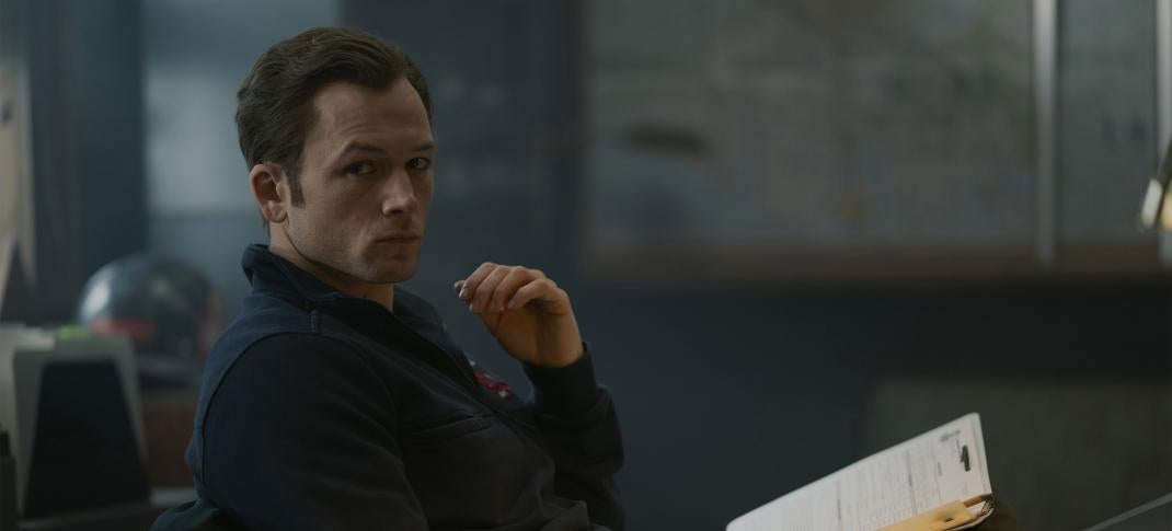 Taron Egerton as Dave Gudsen in 'Smoke'
