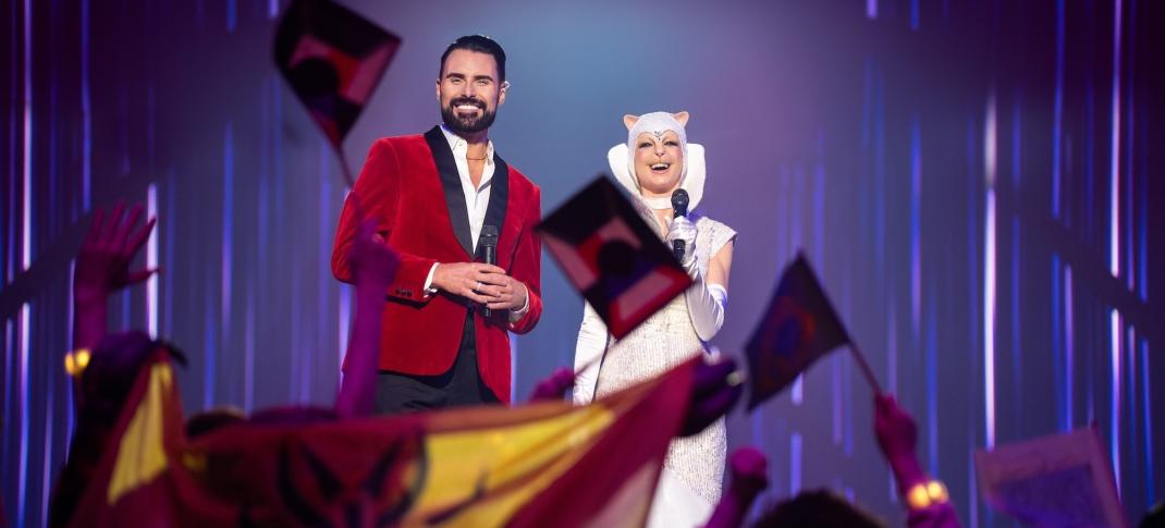 Rylan Clarke and Julie Dray in "Doctor Who"