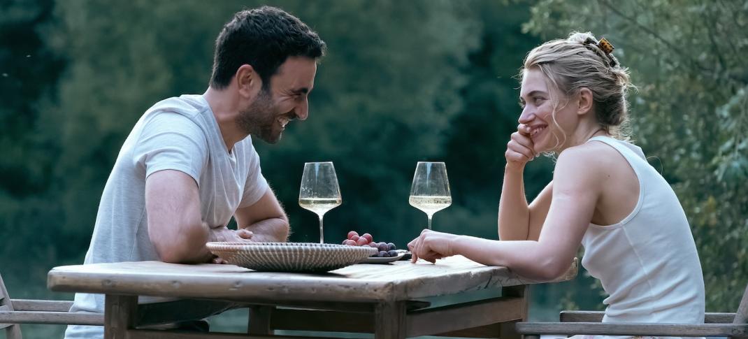 Brett Goldstein and Imogen Poots in "All of You"