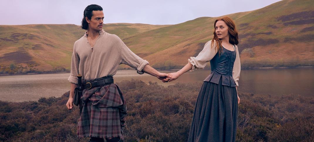 Jamie Roy and Harriet Slater in "Outlander: Blood of My Blood"