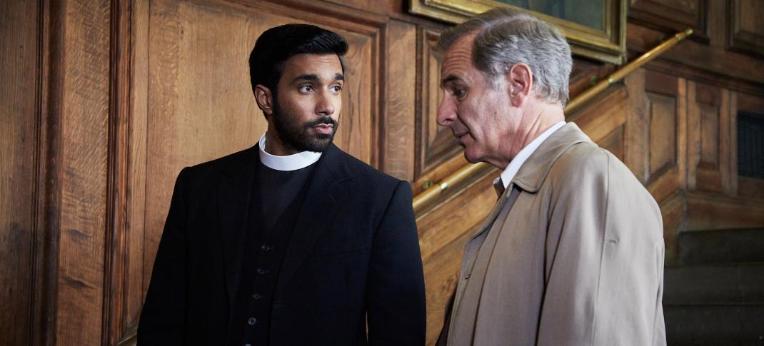 Robson Green and Rishi Nair in 'Grantchester' Season 10