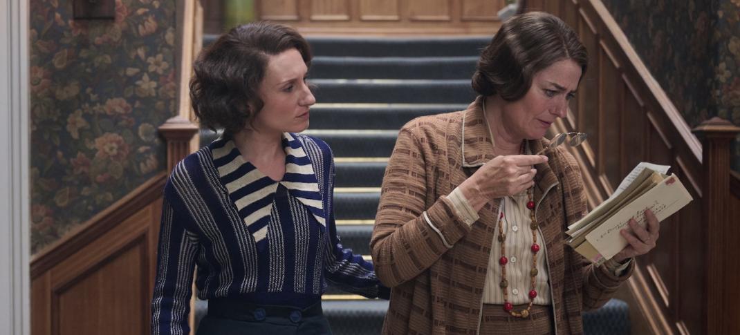 Bessie Carter and Anna Chancellor in "Outrageous"