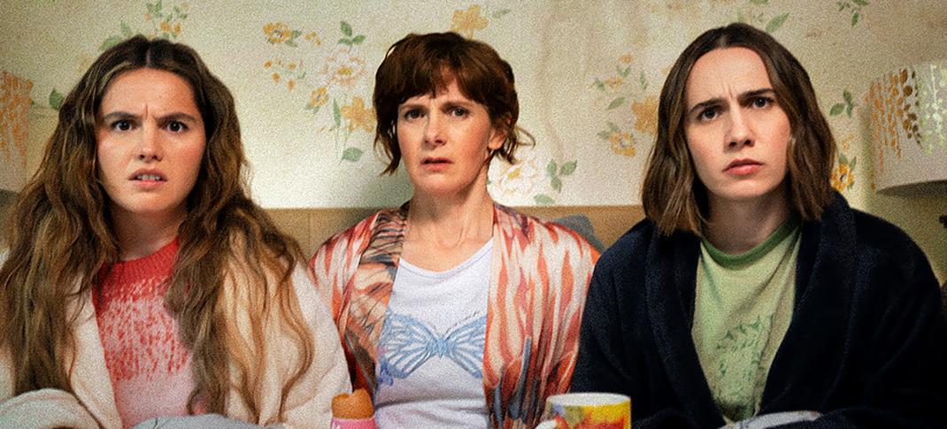 Lizzie Davidson, Louise Brealey, and Kat Sadler in 'Such Brave Girls' Season 2