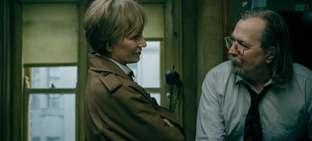 Kristen Scott Thomas and Gary Oldman in 'Slow Horses' Season 5