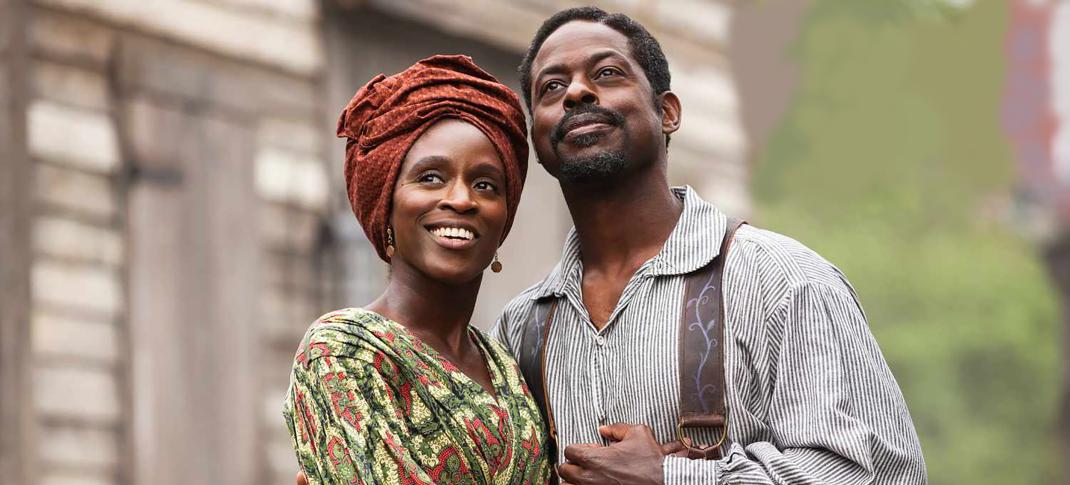 Sharon Duncan-Brewster and Sterling K Brown in 'Washington Black'