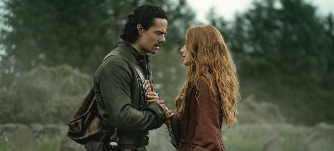 Jamie Roy and Harriet Slater in "Outlander: Blood of My Blood"