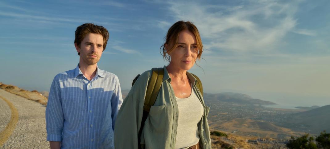 Keeley Hawes and Freddie Highmore in 'The Assassin'