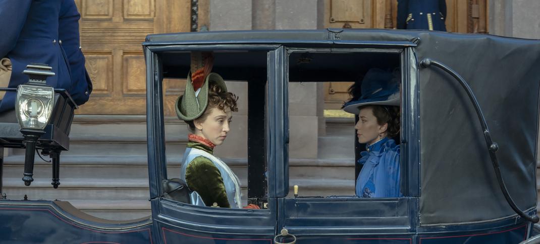 Taissa Farmiga and Carrie Coon in 'The Gilded Age' Season 3
