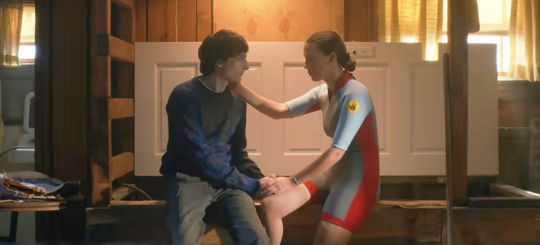 Finn Wolfhard and Millie Bobby Brown in 'Stranger Things 5'