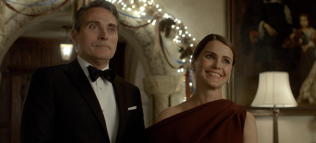 Rufus Sewell and Keri Russell in 'The Diplomat' Season 3