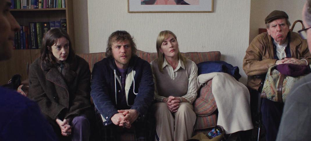 Andrea Riseborough, Johnny Flynn, Kate Winslet, and Timothy Spall in 'Goodbye June'