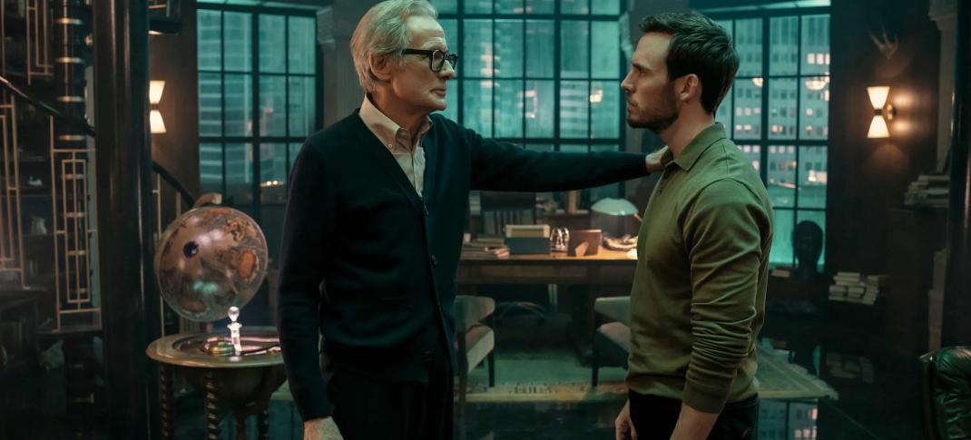 Bill Nighy and Sam Claflin in 'Lazarus'