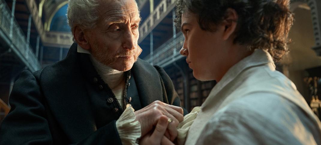 Charles Dance and Christian Convery in "Frankenstein"