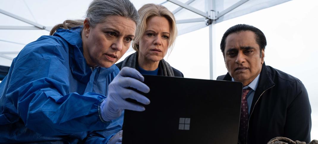 Georgia Mackenzie, Sinead Keenan, Sanjeev Bhaskar in 'Unforgotten' Season 6