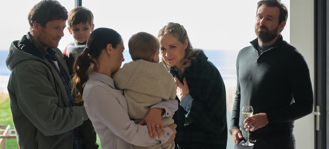 James Norton, Jessica Brown-Findlay, Niamh Algar, and James McArdle in 'Playing Nice'