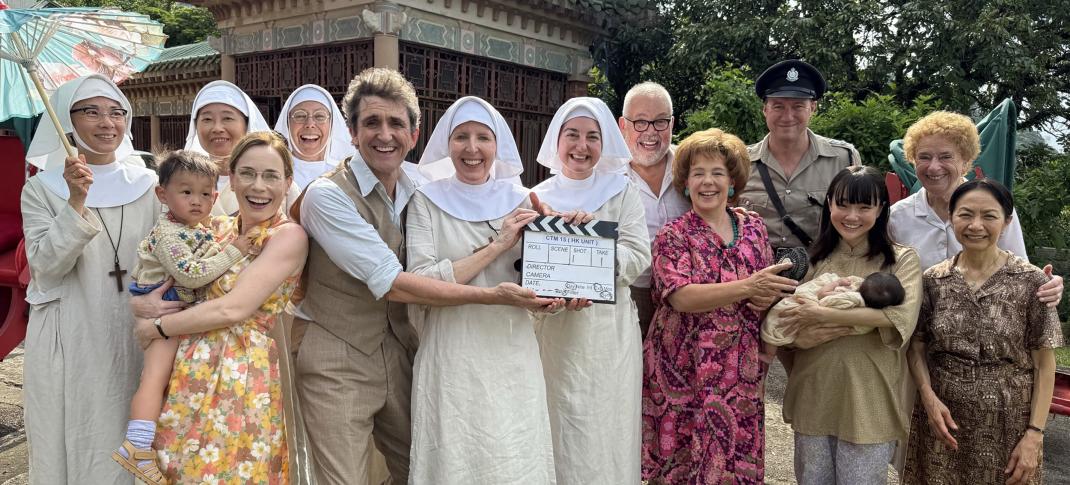 The cast of 'Call the Midwife' celebrates Season 15's start of filming in Hong Kong