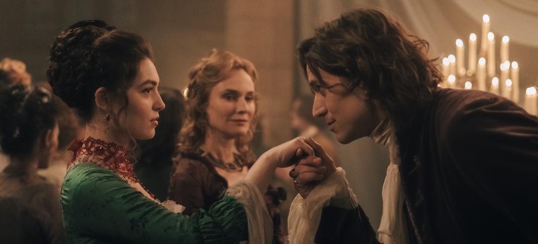 Anamaria Vartolomei, Diane Kruger, and Lucas Bravo in "The Seduction"