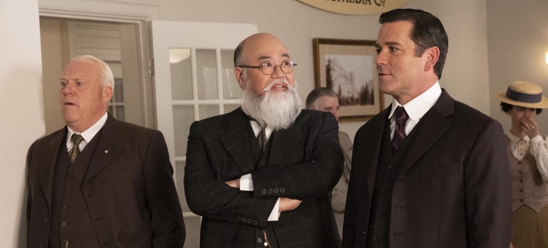 Yannick Bisson and Paul Sun-Hyung Lee in 'Murdoch Mysteries' Season 19 