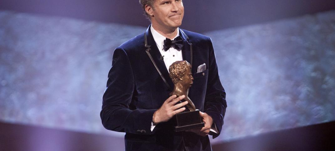 Will Ferrell accepting the 2011 Mark Twain Prize for American Humor. (Photo: PBS/Scott Suchman) 