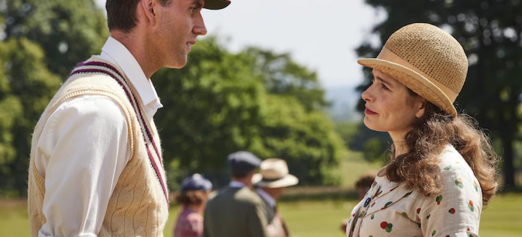 Hugh Holton (Matthew Lewis) and Helen Alderson (Rachel Shenton). Credit: Courtesy of Playground Television (UK) Ltd.