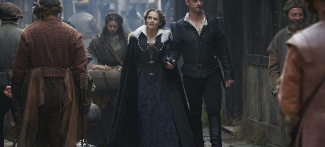 Teresa Palmer as Diana Bishop, Matthew Goode as Matthew Clairmont in A Discovery of Witches