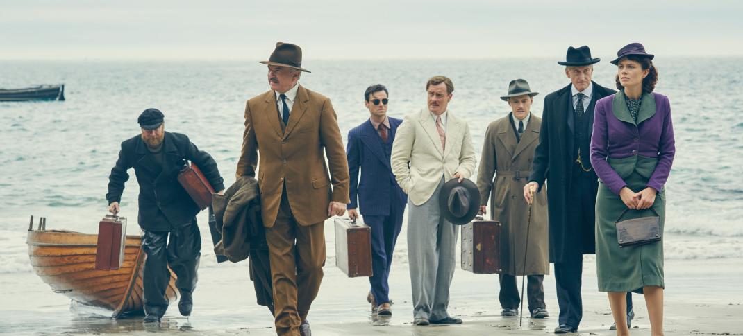 The cast of "And Then There Were None" find themselves stranded. (Photo: BBC)
