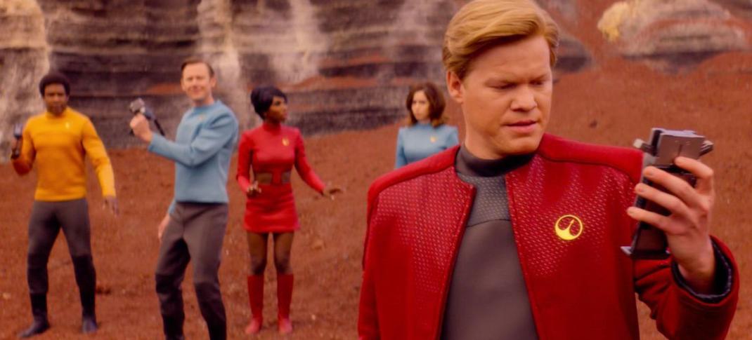 The cast of the "U.S.S. Callister" episode of "Black Mirror" (Photo: Netflix)